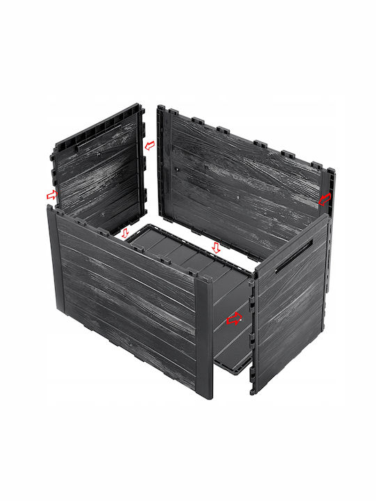 Kadax Outdoor Storage Box 190lt Gray L78xW44xH55cm