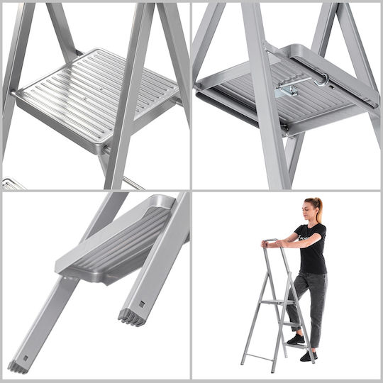 Kadax Σκαλοσκαμπό Σιδήρου 3 Σκαλιών 193cm