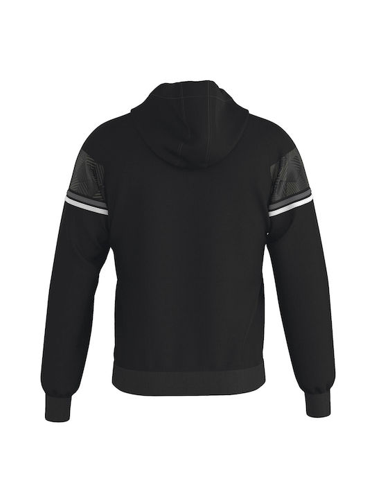 Errea Men's Sweatshirt Jacket with Hood black