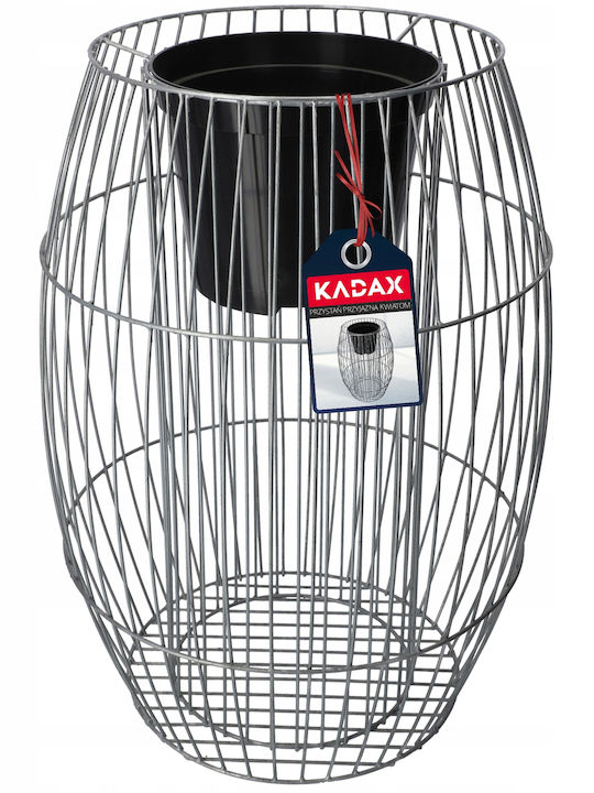 Kadax Planter Metal Gray