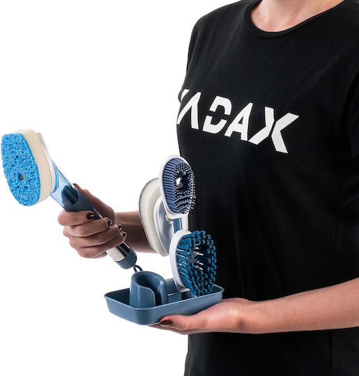 Kadax 32666 Πλαστική Βούρτσα Καθαρισμού με Λαβή για Πιάτα Μπλε