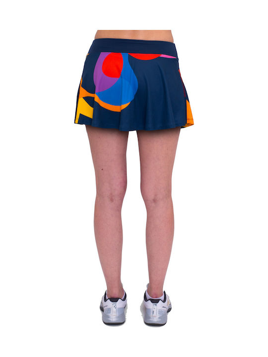 Дамска тенис пола Bidi Badu Twiggy Printed Wavy тъмносиня смесена