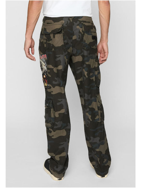 Brandit Men's Trousers in Slim Fit Dark Camo