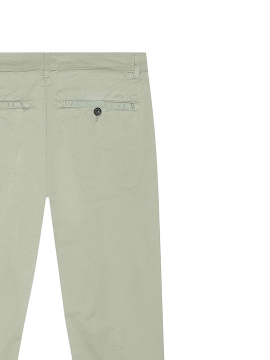 Bryan Trousers Elastic in Skinny Fit Green
