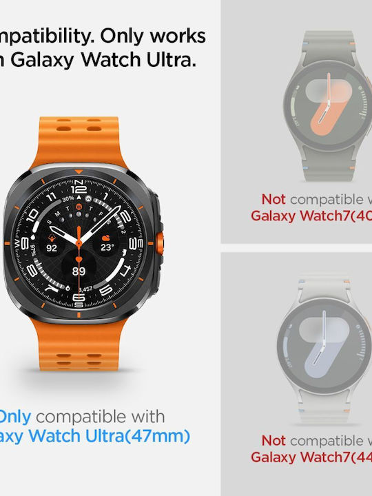 Spigen EZ Fit Закалено стъкло за Galaxy Watch Ultra 47mm Прозрачен 2бр AGL08349
