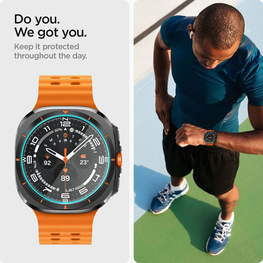 Spigen EZ Fit Tempered Glass για το Galaxy Watch Ultra 47mm 2τμχ AGL08349