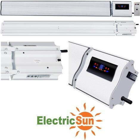 ElectricSun Πάνελ Υπέρυθρης Θέρμανσης Τοίχου 1200W Λευκό 94cm