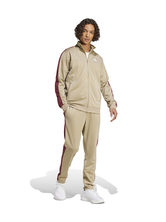 Trainingsanzug Glänzend mit Gummizug Beige