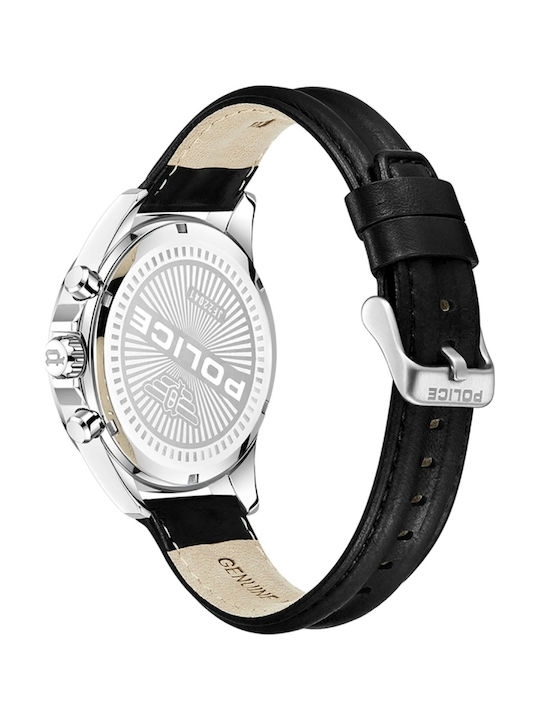 Police Malawi Watch Battery with Leather Strap