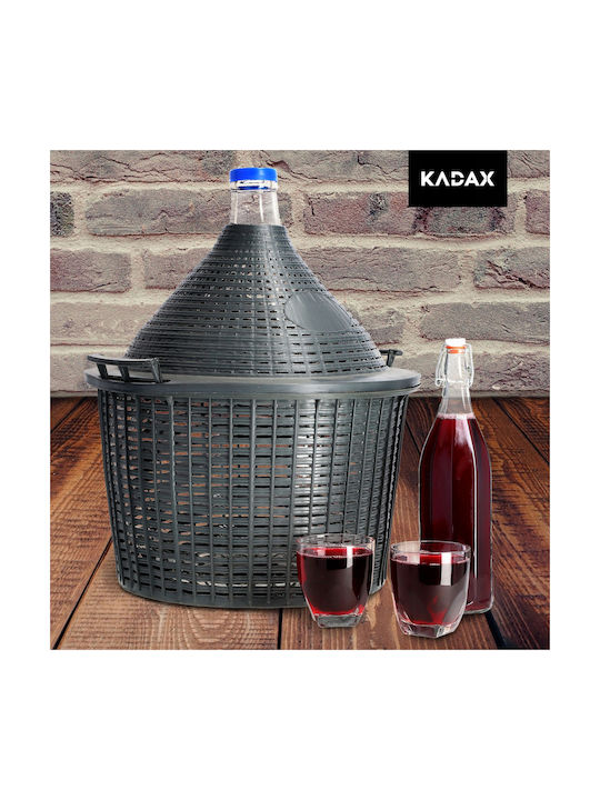 Kadax Flasche Wasser Glas mit Clip Transparent 750ml