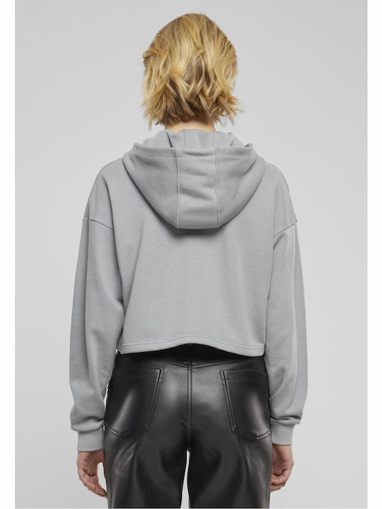 Lang Damen Sweatshirt Kapuzen Light Asphalt