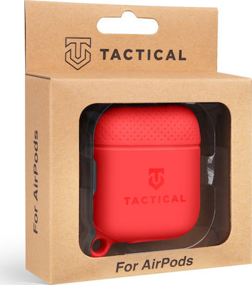 Tactical Case Silicone in Red color for Apple AirPods 1 / AirPods 2