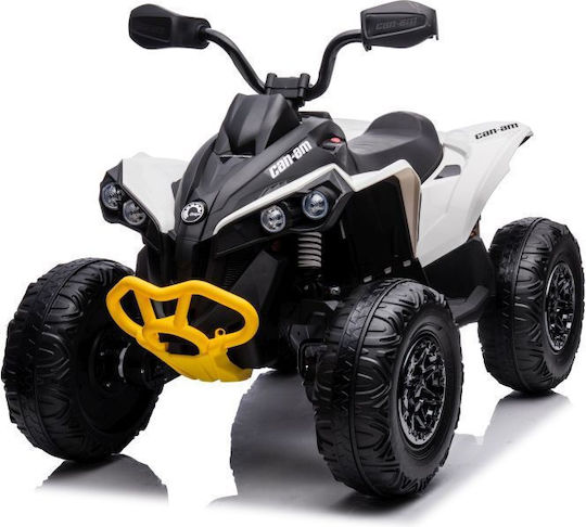 Tricicletă pentru copii Quad CAN-AM Electrică 12 volți Alb