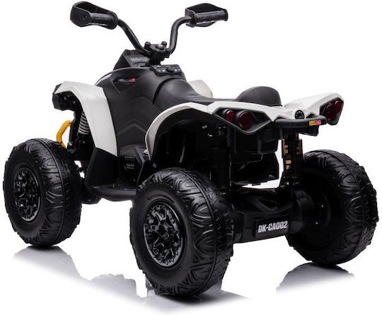 Tricicletă pentru copii Quad CAN-AM Electrică 12 volți Alb
