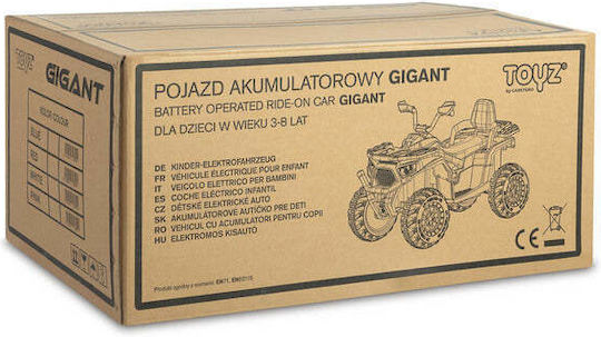Copil Electric Masina Cu un loc cu Telecomanda Quad Gigant 12 volți Roșu