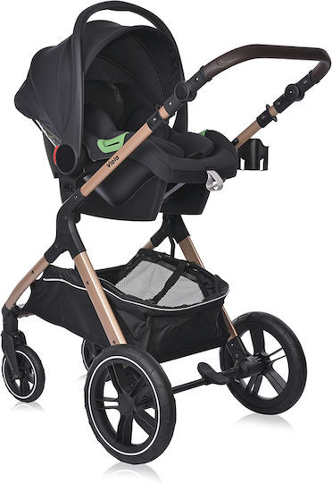 Lorelli Viola 3 in 1 Бебешка количка 3 в 1 Черни диаманти 11.6кг