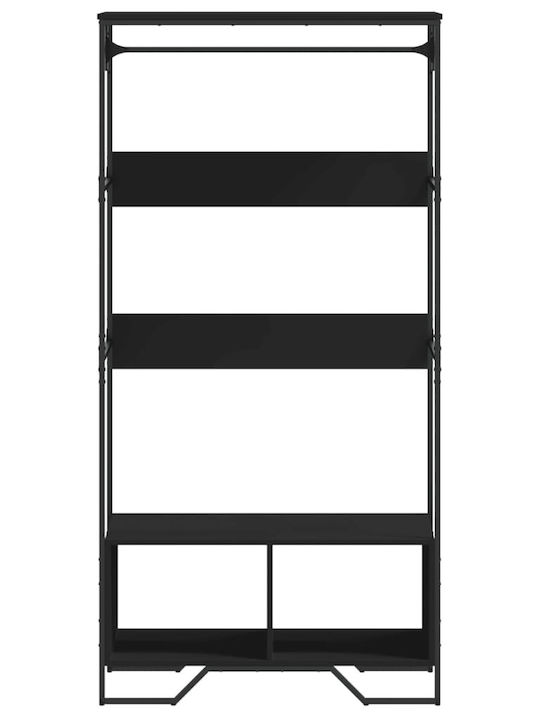 vidaXL Floor Garment Rack made of Wood Black 90x50x180cm
