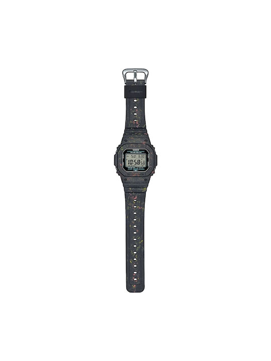 Casio Digital Watch Battery with Black Rubber Strap