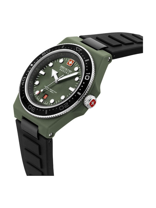 Swiss Alpine Military by Grovana Men's Watch 45mm Battery with Black Rubber Strap