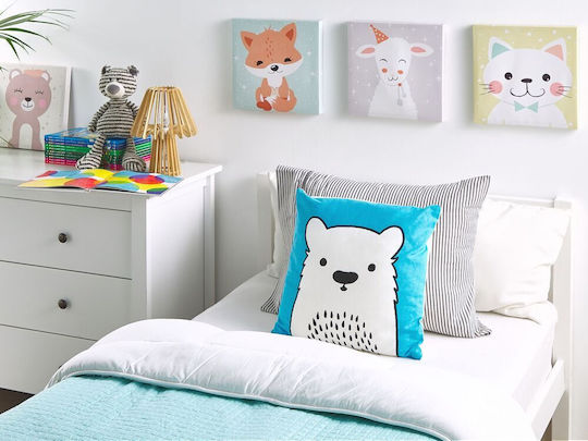 Perna Decorativă Bumbac Albastră Waranasi 45 X 45 Cm