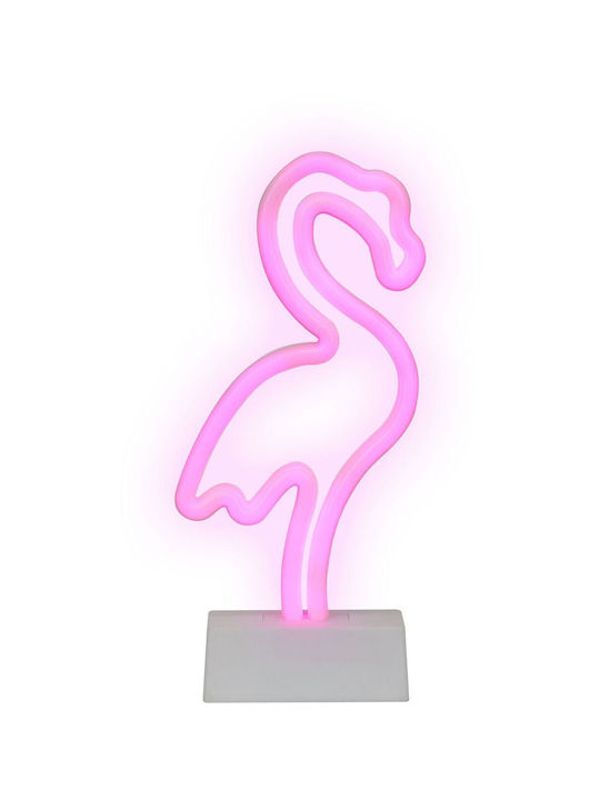 Beliani Neon Διακοσμητικό Φωτιστικό LED Φλαμίνγκο