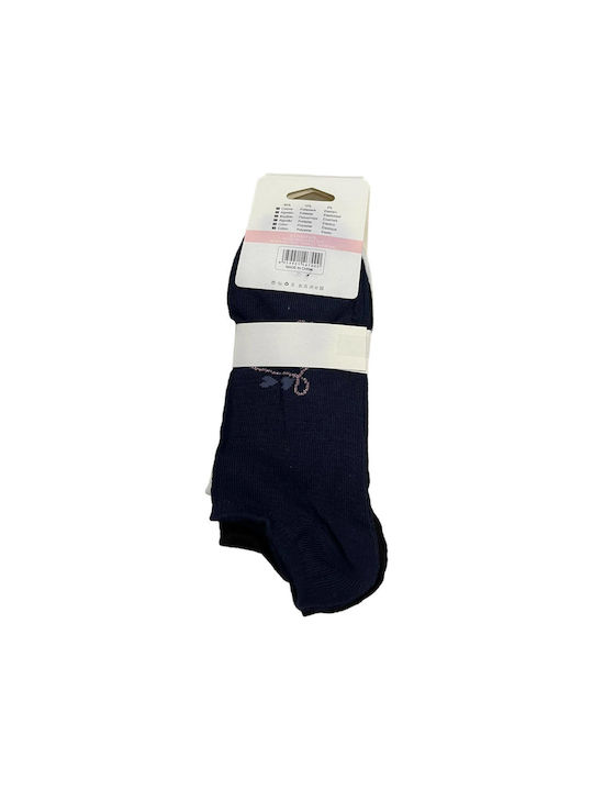 Intimonna Damen Socken Black/Grey/Blue/White/Pink 12Pack