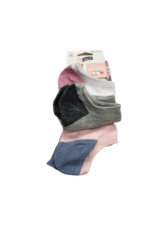 Intimonna Women's Socks Black/Grey/White/Pink/Blue 12Pack