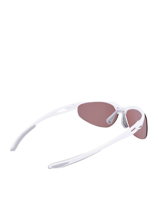 Nike Aerial E Unisex Sunglasses with White Plastic Frame and Pink Lens DZ7353-100