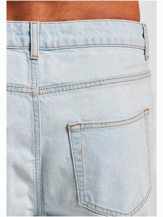 Trousers in Straight Line Ice Blue