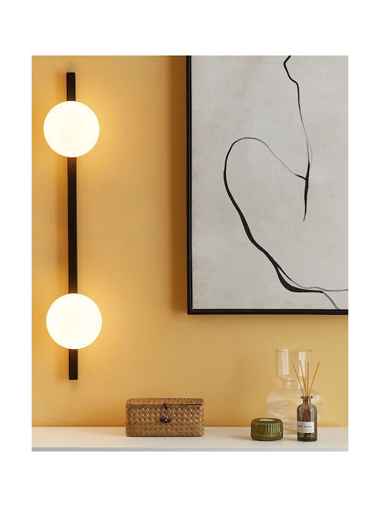 Beliani Modern Lamp Wall Black