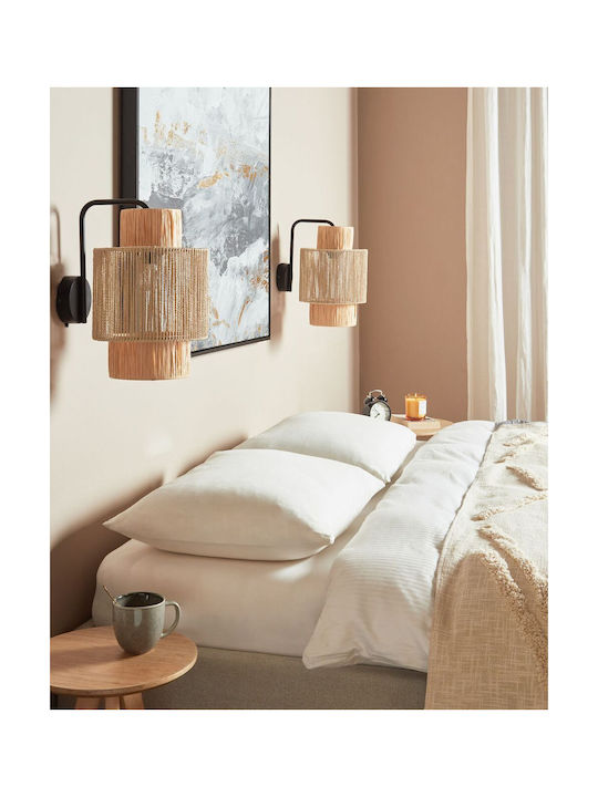 Beliani Wandleuchte Beige