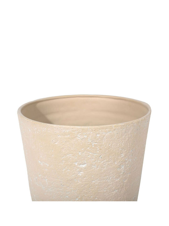 Beliani Γλάστρα Πλαστική Beige 50x35x50εκ.