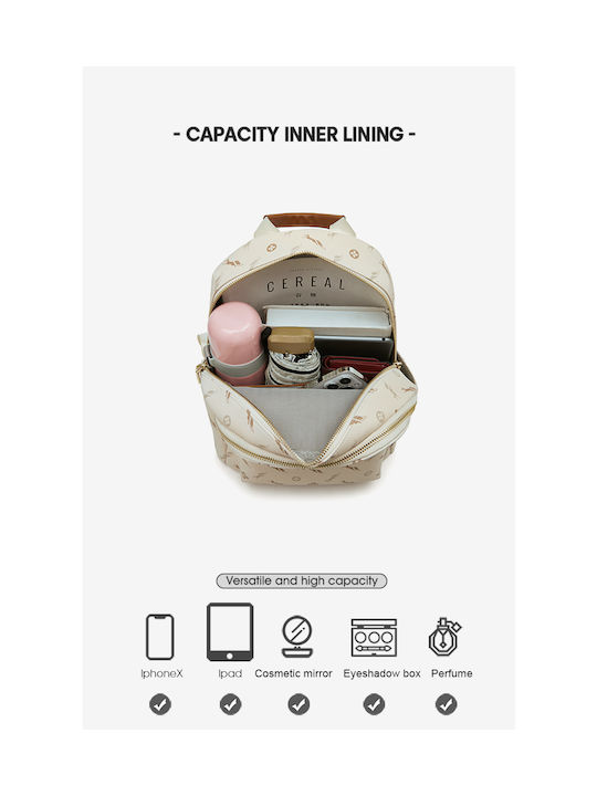 Women's Bag Backpack Beige