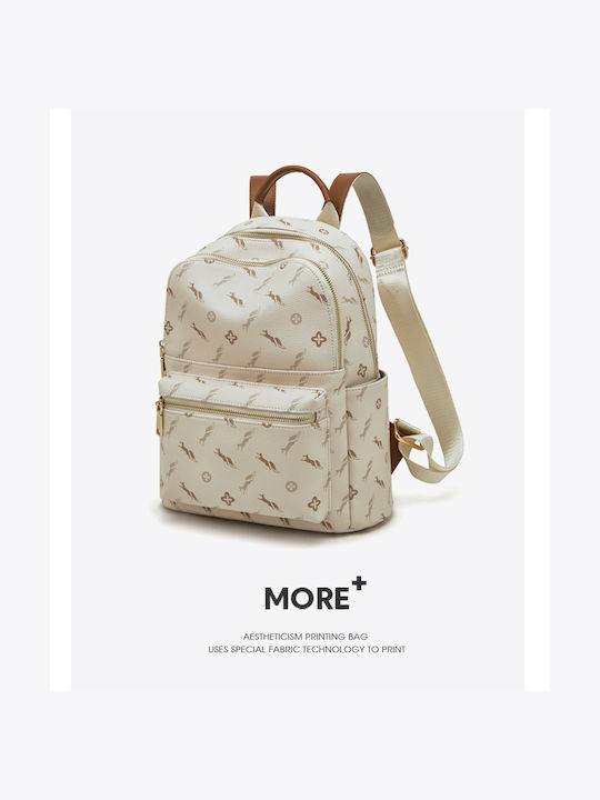 Women's Bag Backpack Beige