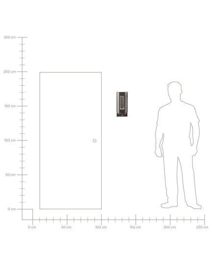Beliani Wandmontiertes Außenlicht LED IP44 mit Warmweißem Licht