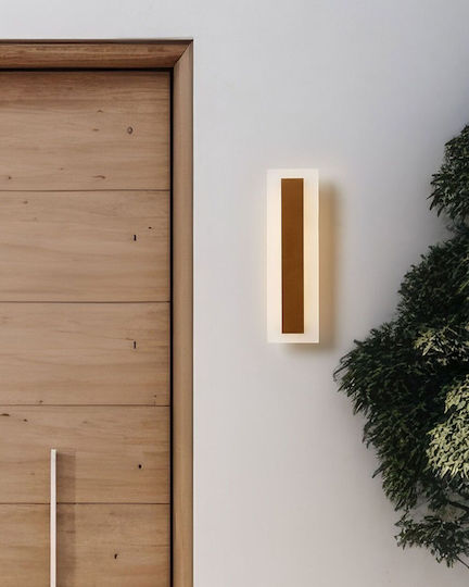 Beliani Wandmontierte Außenbeleuchtung LED