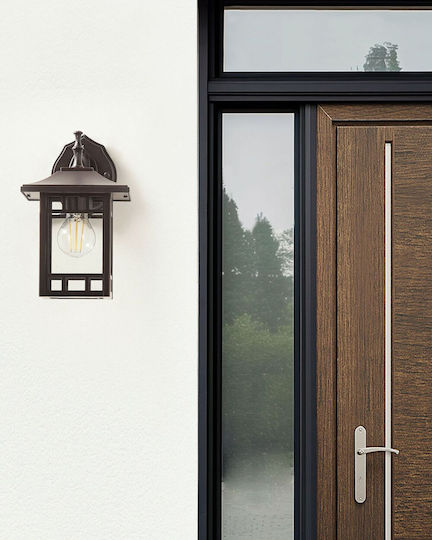 Beliani Iluminat Exterior Montat Pe Perete Lampion