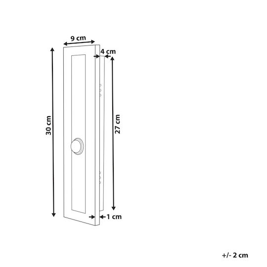 Beliani Iluminat Exterior Montat Pe Perete Led