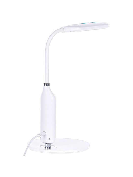 Beliani LED Office Lighting with Flexible Arm in White Color