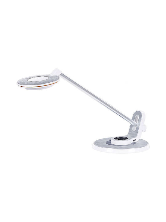 Beliani LED Schreibtischlampe in Silber Farbe