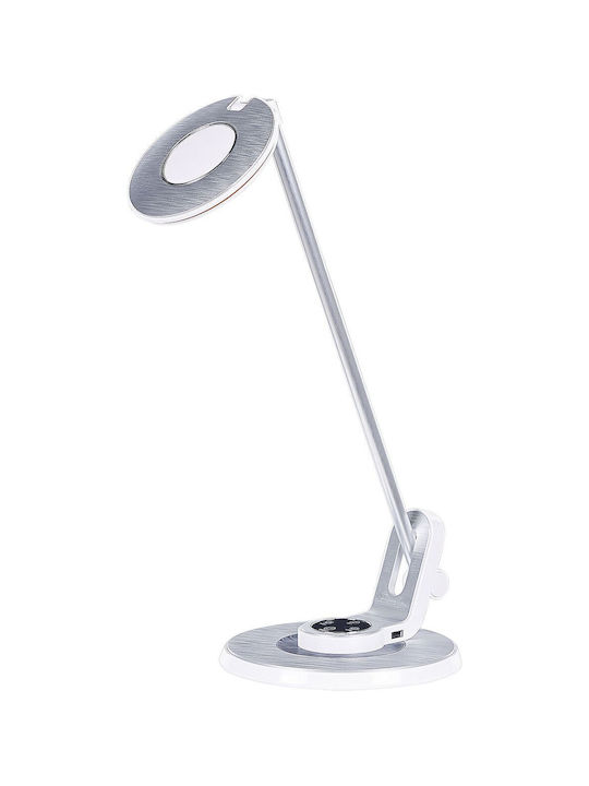 Beliani LED Schreibtischlampe in Silber Farbe