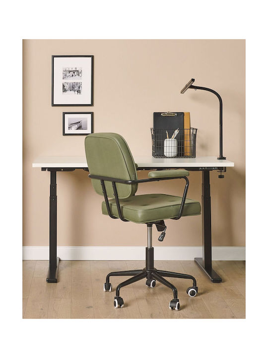 Beliani LED Office Lamp in Black Color