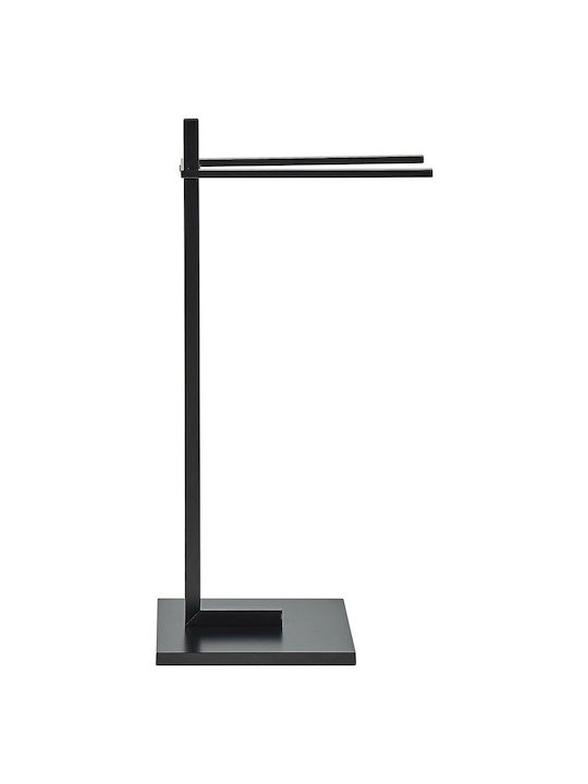 Beliani Raft de haine de Baie Dublu ​45x86cm Inox Negru