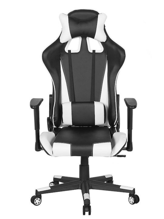 Beliani Office Καρέκλα Gaming Δερματίνης Λευκή