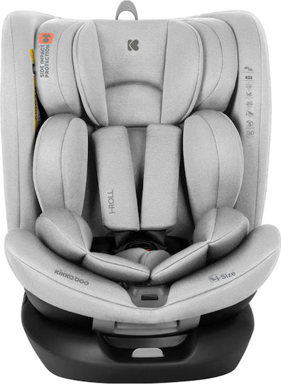 Kikka Boo I-Roll Καθισματάκι Αυτοκινήτου i-Size με Isofix Light Grey 0-36 kg