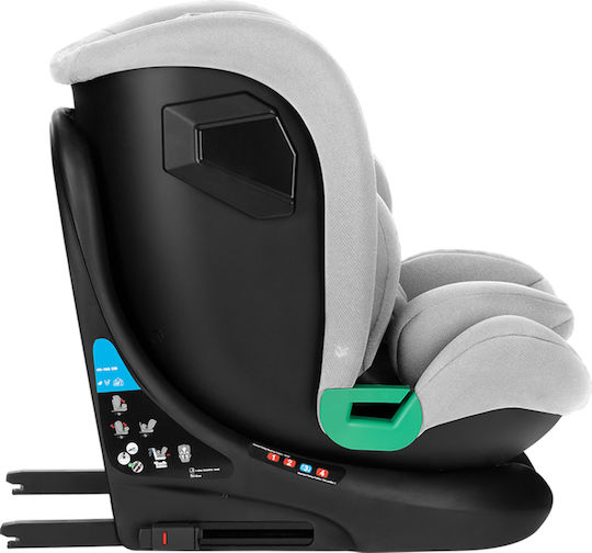 Kikka Boo I-Roll Καθισματάκι Αυτοκινήτου i-Size με Isofix Light Grey 0-36 kg
