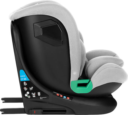 Kikka Boo I-Roll Καθισματάκι Αυτοκινήτου i-Size με Isofix Light Grey 0-36 kg