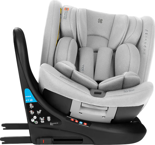 Kikka Boo I-Roll Καθισματάκι Αυτοκινήτου i-Size με Isofix Light Grey 0-36 kg