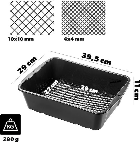 Kadax Gartensieb 40cm Sieben von Erde Kompost Steinen
