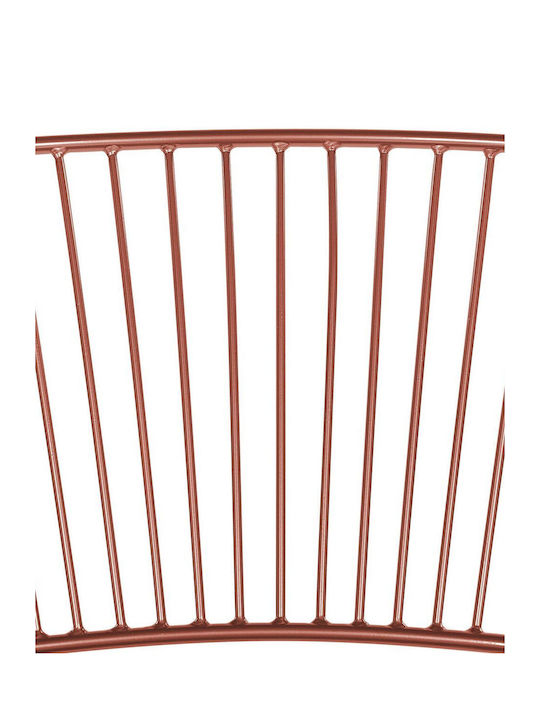 Dining Chair Set 2 Metal Copper Rigby